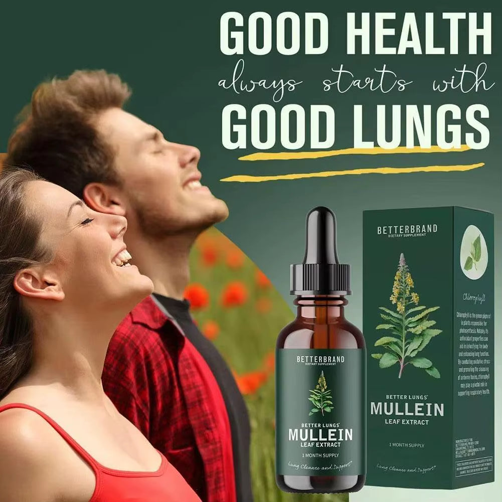 60Ml Mullein Leaf Extract Drops Mullein Leaf Extract I Month Supply Extract Known for Its Historical Use and Powerful Strength