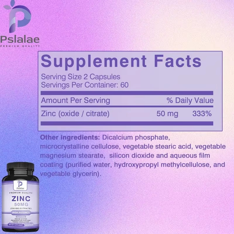 Zinc Supplements - Superior Zinc Absorption Boosts Immune Support, Sleep & Energy, Supports Respiratory Health